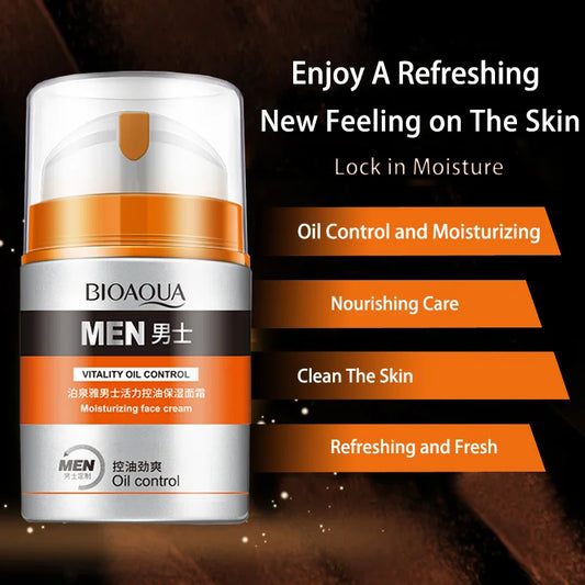 Men's Oil Control and Moisturizing Face Cream Hydrating Anti-Aging Smooth Wrinkles Shrink Pores Whitening Facial Men Skin Care