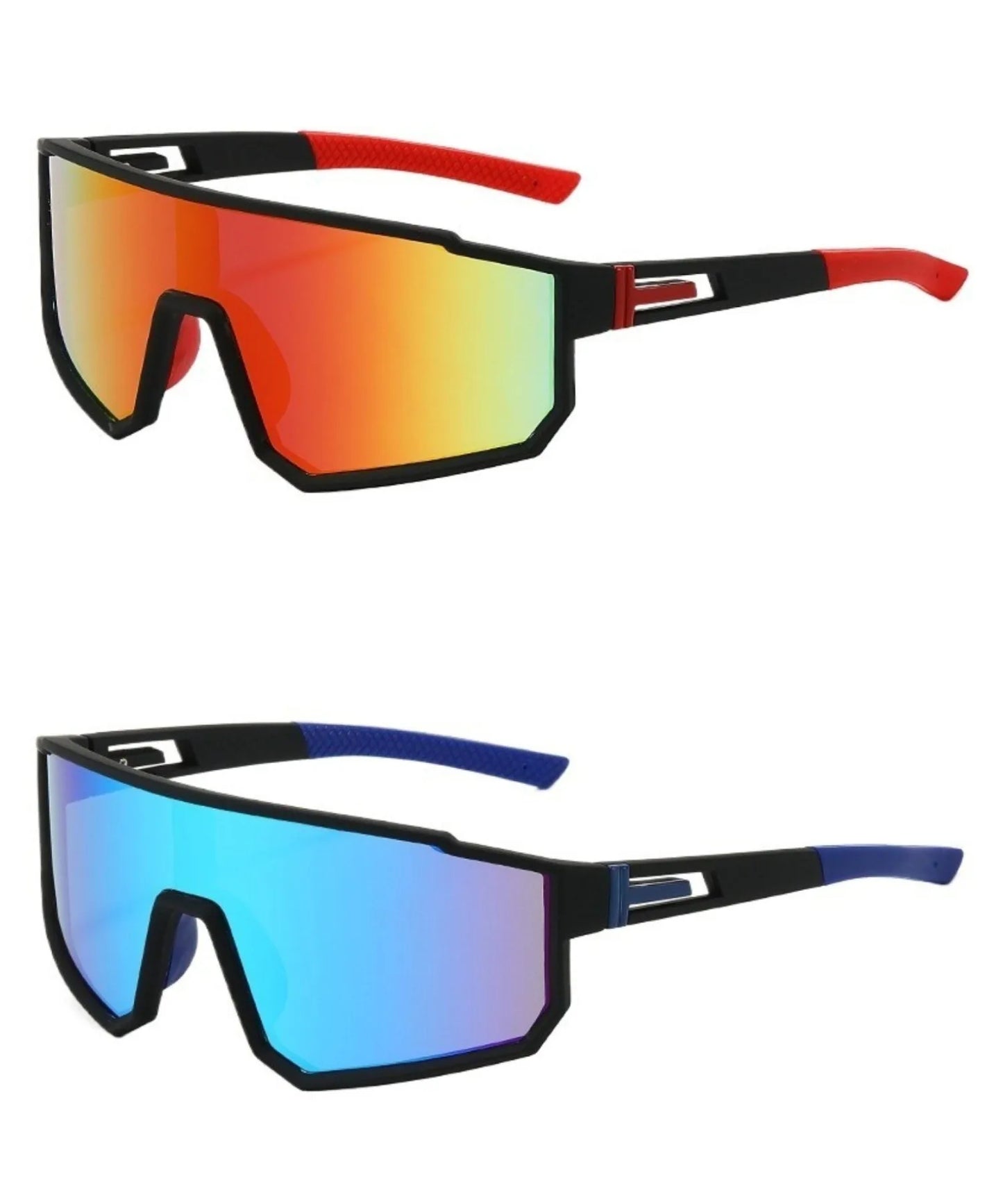 Cycling Glasses Outdoor Sports Casual Cycling Sunglasses for Men and Women UV400 2PCS RB