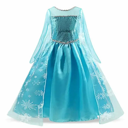 Elsa Dress for Girls 3-10Y Birthday Role Elsa Princess Dress For Kids Halloween 2024 Carnival Easter Party Cosplay Girls Costume Z003
