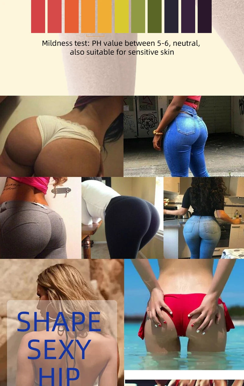 Sexy Hip Buttock Enlargement Hip Firm Essential Oil Cream Effective Hip Lift Up Butt Beauty Female Hips Tightening Massage Oils