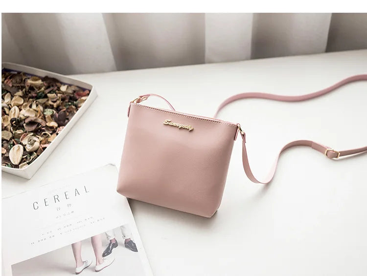 Fashion Solid Color Shoulder Bag Women Crossbody Bags Women PU Leather Woven Bag Mobile Phone Purse Mini Handbags hand bag