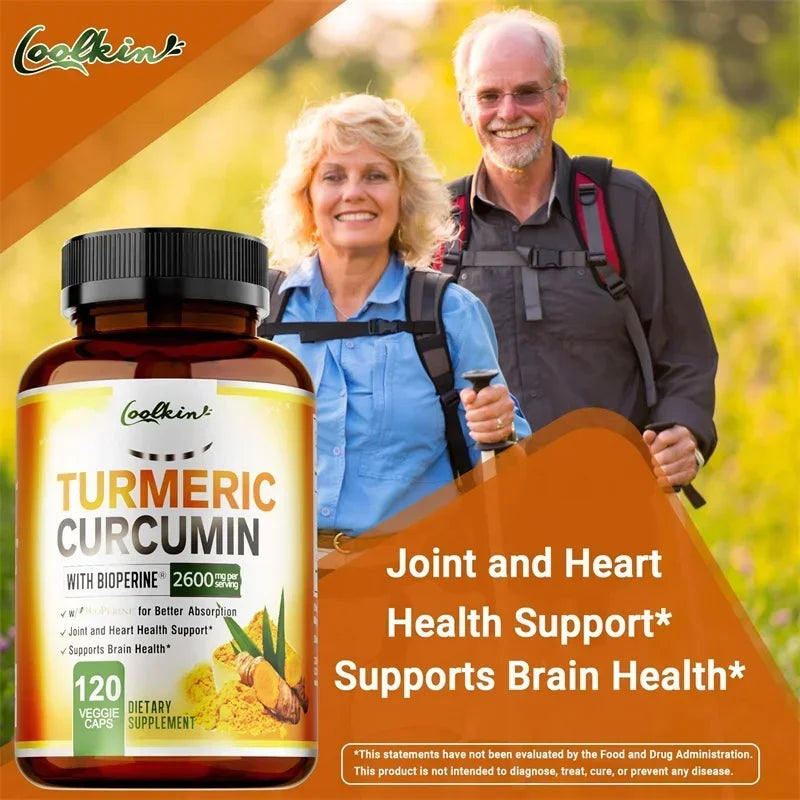 Turmeric Curcumin - Relieve joint pain, promote bone growth, Supports Joint Inflammation, Antioxidant and Digestive Health