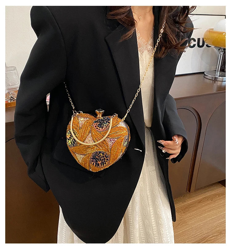 Luxury Gold Clutch Bags for Women 2025 Party Bags Evening Purse Designer Crossbody Bag New in Handbag Ladies hand bag sac femme