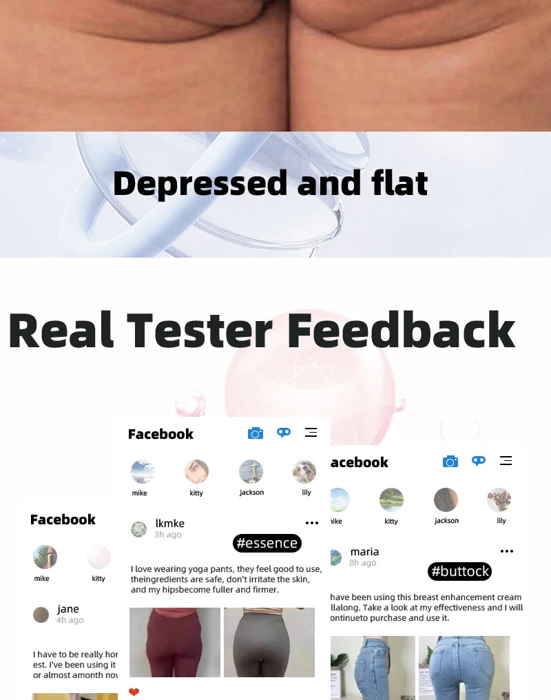 Sexy Hip Buttock Enlargement Hip Firm Essential Oil Cream Effective Hip Lift Up Butt Beauty Female Hips Tightening Massage Oils