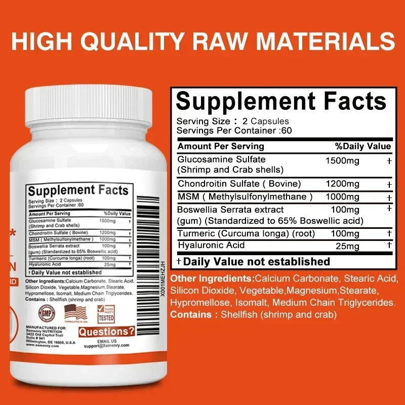 Joint Support Capsules Supplement - Arthritis Relief, Relieves Joint Pain, for Joint Health, Enhances Immunity & Muscle Health