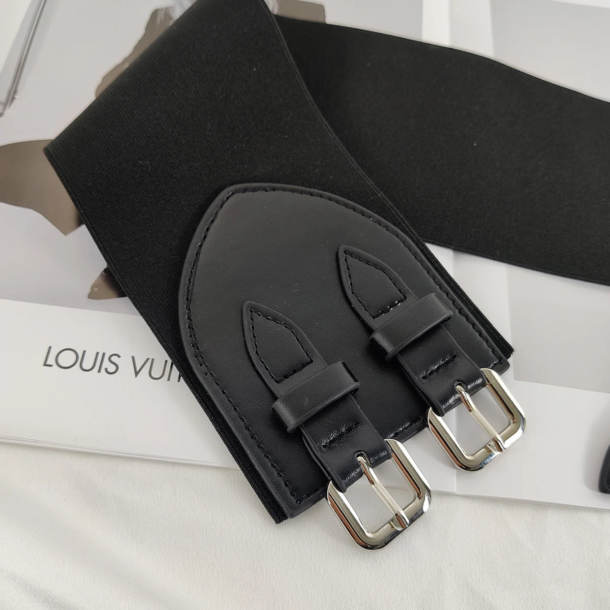 Wide Black Elastic Corset Belt Female Waist Plus Size Belts For Women High Quality Stretch Cummerbunds Big Waistband