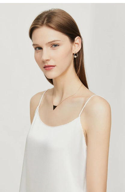 AMII Minimalism Sleeveless Top Women 2024 Summer New Camisole&Vest Office Lady Straight Chiffon Casual Female Clothing 12140330