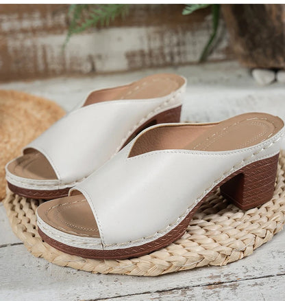 Women's Sandals Summer 2025 Heels Sandalias Mujer Peep Toe Woman ShoesCSummer Footwear Women Heeled Slippers Luxury Heeled Shoes