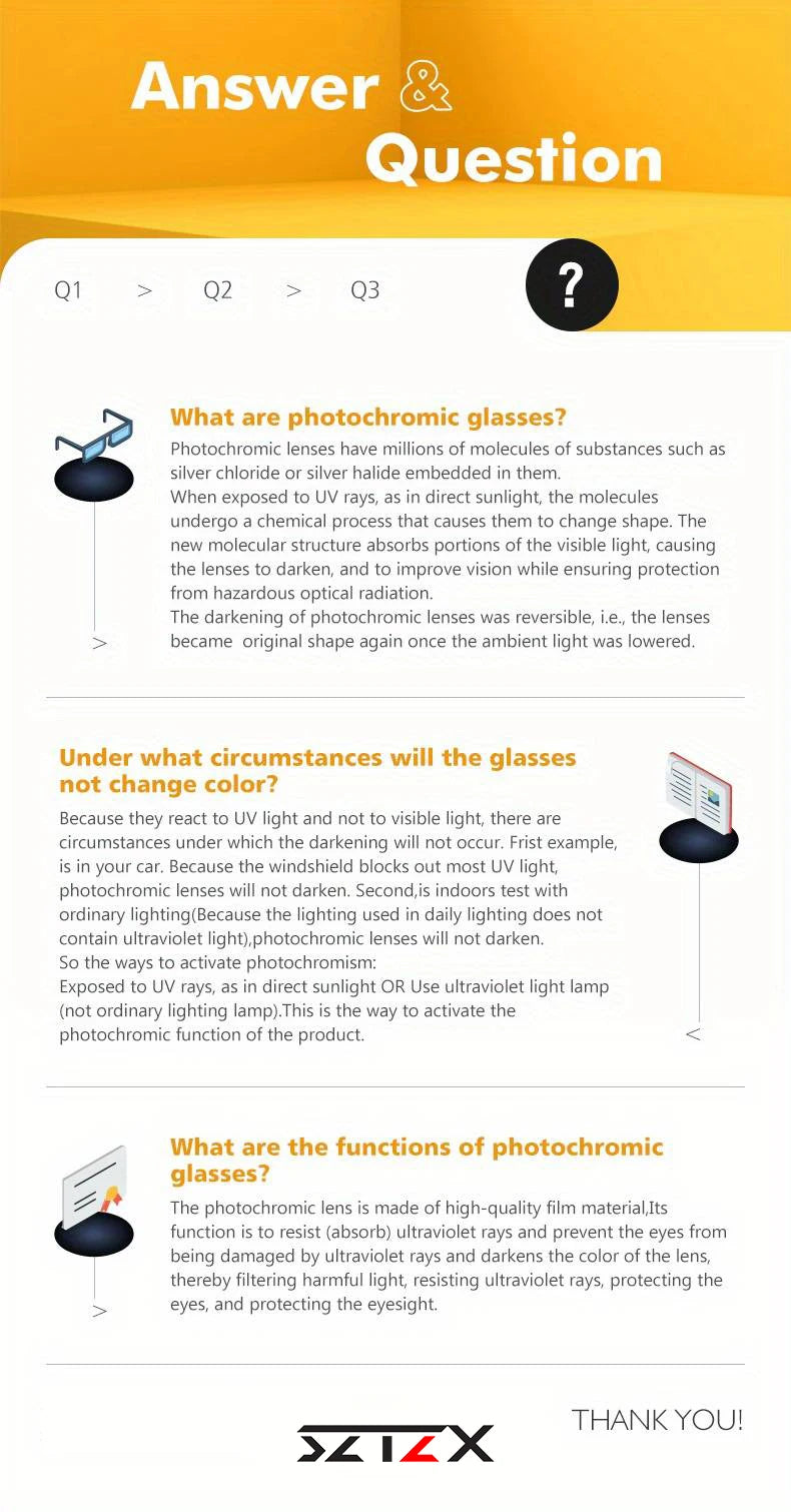 SZTZX Aluminum Rimless Photochromic Sunglasses Men Polarized Day Night Driving Glasses Chameleon Anti-Glare Sport gafas de sol