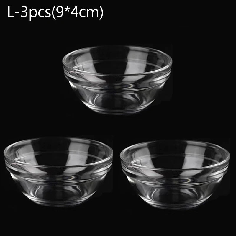 10/5/3/1pcs Facial Mask Bowl Mixing Bowl Acrylic Oil Bowl Set Face Mud Mixing Brush Applicator Beauty Salon DIY Skin Care Tools 3pcs-L