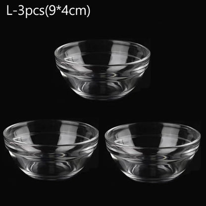 10/5/3/1pcs Facial Mask Bowl Mixing Bowl Acrylic Oil Bowl Set Face Mud Mixing Brush Applicator Beauty Salon DIY Skin Care Tools 3pcs-L