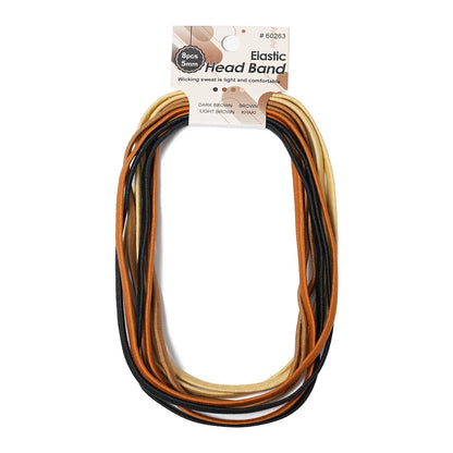 6/8PCS Unisex Sports Elastic Thin Headband Non-Slip Women Men Yoga Hair Bands Sweatband Football Running Biking Sports Hairband 60263