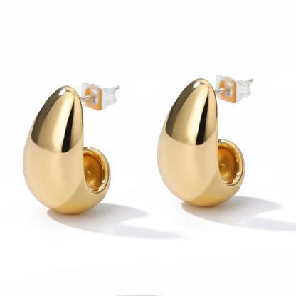 Luxury Star Pendientes Earrings For Women Girl Stainless Steel Minimalist Hoop Piercing 2025 New In y2k Jewelry aretes de mujer E1266G CHINA