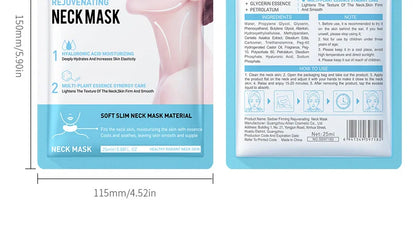 10PCS Collagen Anti Wrinkle Neck Mask Anti Aging Fade Fine Lines Firm Skin Moisturizing Brighten Rejuvenating SkinCare Cosmetics