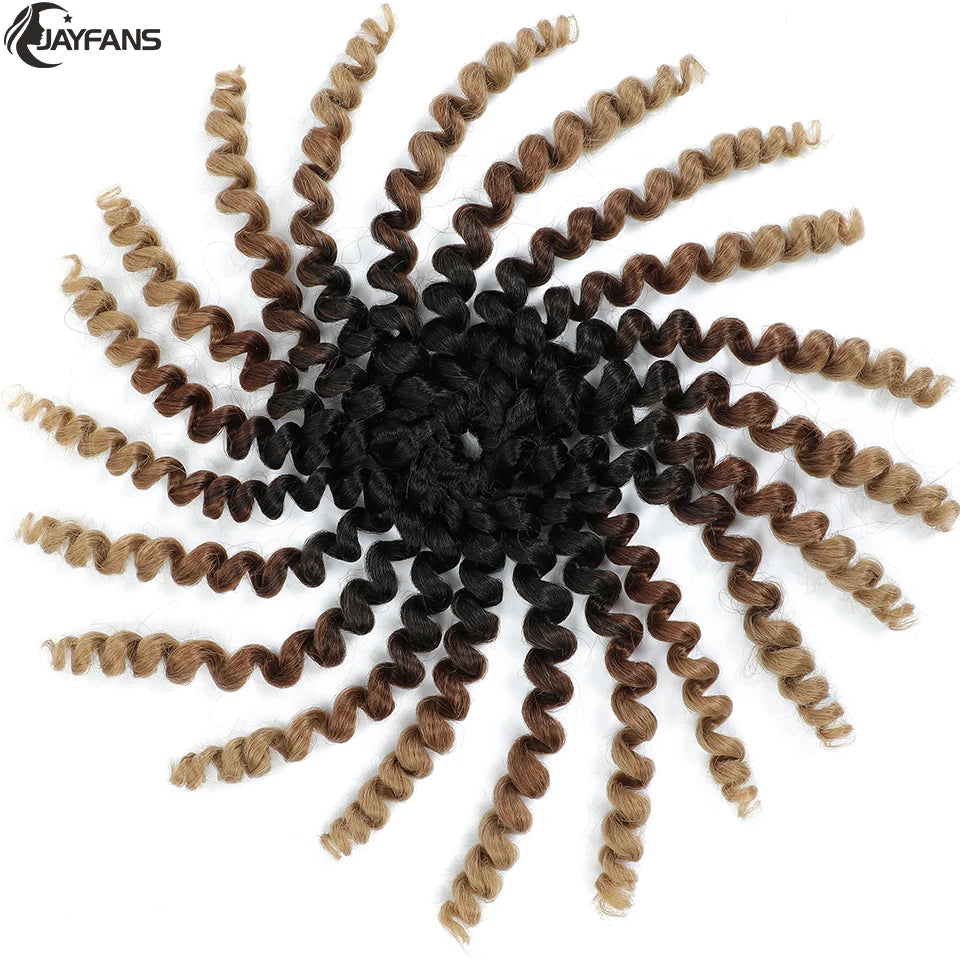 1- 5 Packs 8 inch Jumpy Wand Curl Jamaican Bounce Crochet Hair Natural Black Wand Curls Crochet Hair Short Curly Crochet Braids Badiee Stylez