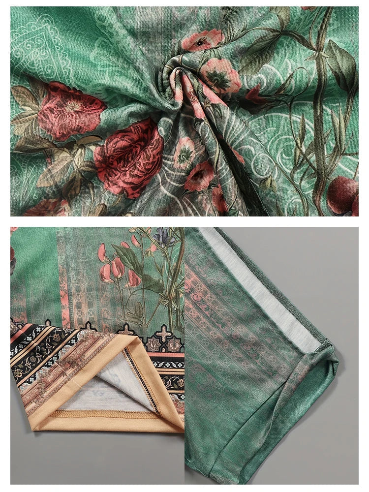 Plus Size 2024 Summer New Women's Printed Pattern Round Neck T-Shirt Short Sleeve Pullover Best for Summer