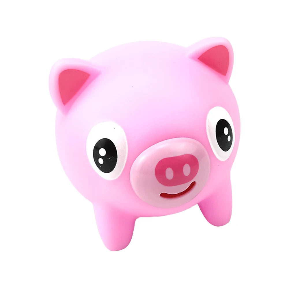 Squeeze Toys Animal Fidget Toy Anxiety Reducer Sensory Play Kids Adult Toy Soft Rabbit Bear Tiger Pig Kawaii Cute Toy Pink Pig