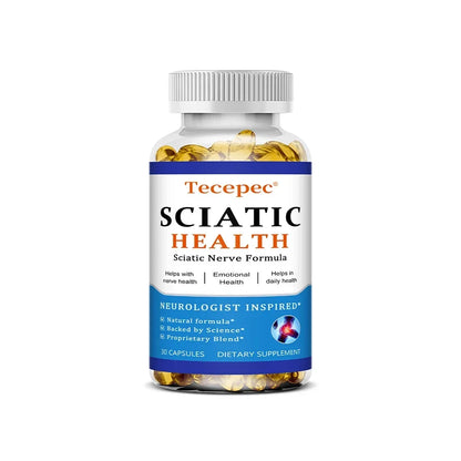 Sciatic Nerve Health Support Supplement with PEA, Vitamin B Complex, Alpha Lipoic Acid for Muscles Joints Sleep Nerve Support 30 count-1 bottle