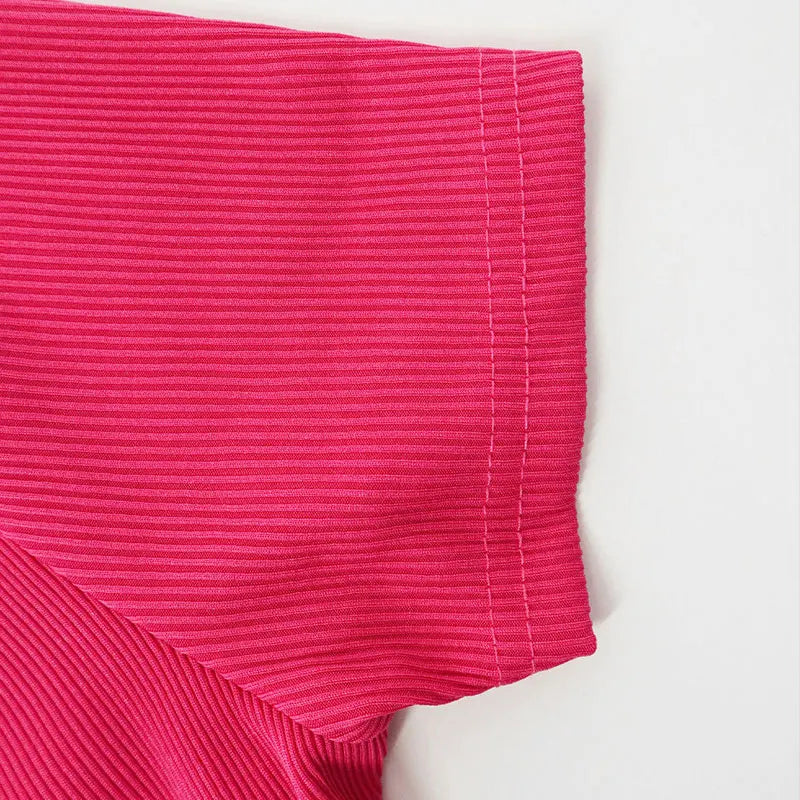 Spring New Women's Jumpsuits Sexy Sweet Pink Hollow Out Jumpsuit Streetwear Fashion Pockets Short Sleeve Female Elegant Rompers