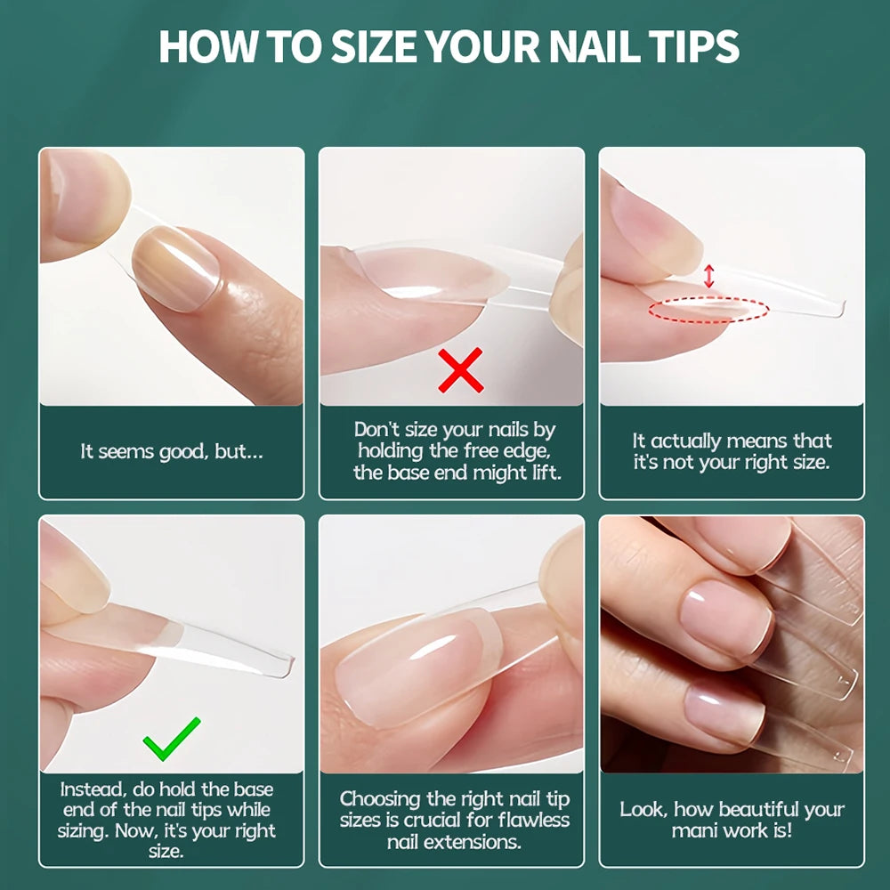 NAILPOP Soft Gel Nail Tips 600PCS Pre-Buff Full Cover Coffin Almond Oval Shaped Nail Extenison Tips Half Matte Gel X Fake Nails