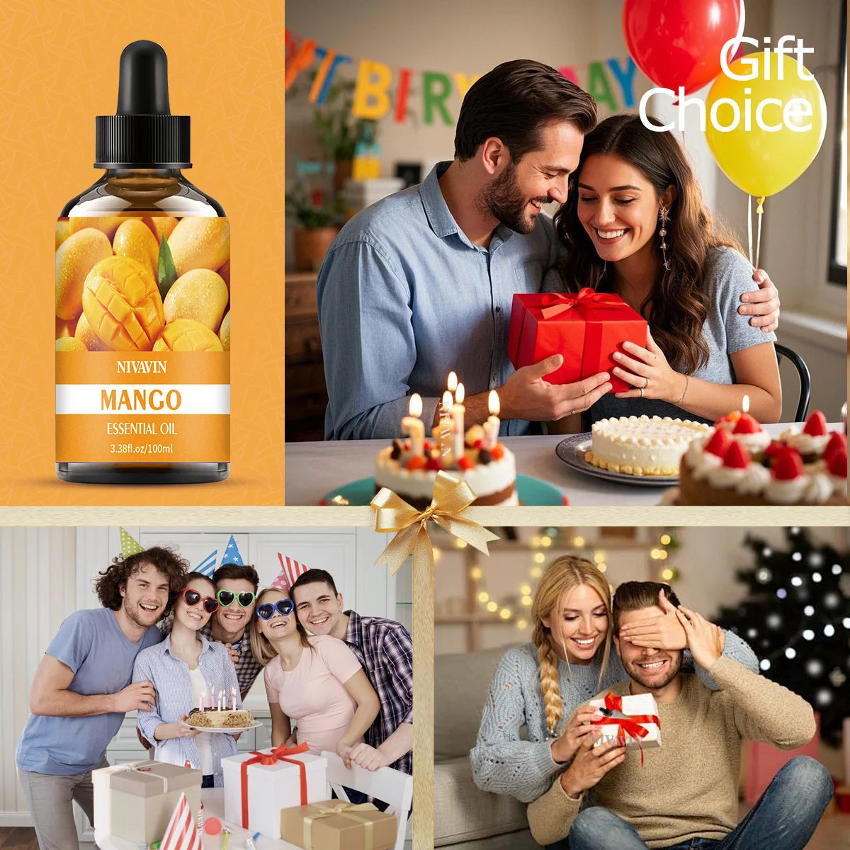 30ml/60ml/100ml mango essential oil is suitable for facial hydration, moisturizing, hair care, skin care, and perfume making - Badiee Stylez