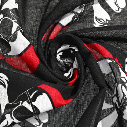 6pcs Pirate Skull Headscarf Bandana Headband Handkerchief Skeleton Cosplay Costume Props Accessories