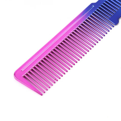 Salon Professional Electroplated Comb Barber Comb Stylist Styling Tool Accessories Salon Anti-static Hair Cut Comb
