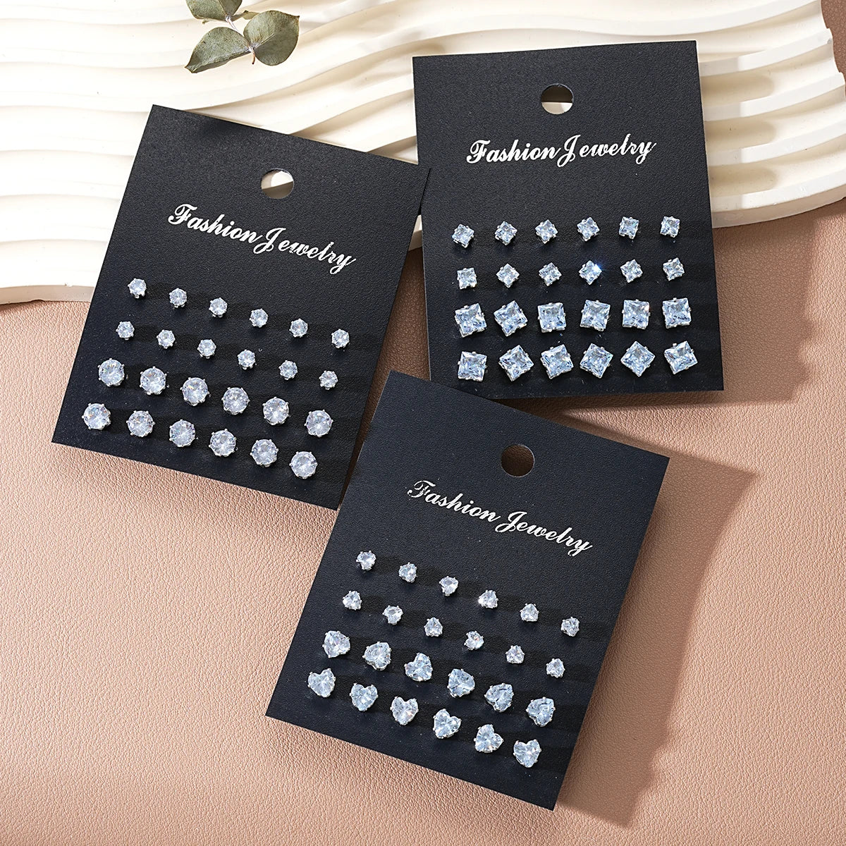 36 Pcs Simple Shiny Rhinestone Stud Earrings Set for Women Fashion Crystal Zircon Pearl Earring New Jewelry Accessories Gifts Badiee Stylez
