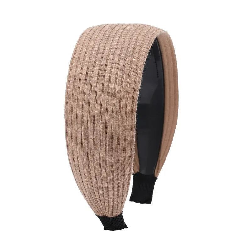 Wide-Brimmed Non-Slip Headband Women's Short Hair Simple Hair Clip Cover Gray Hair Fashion Temperament Hair Pressing Headwear