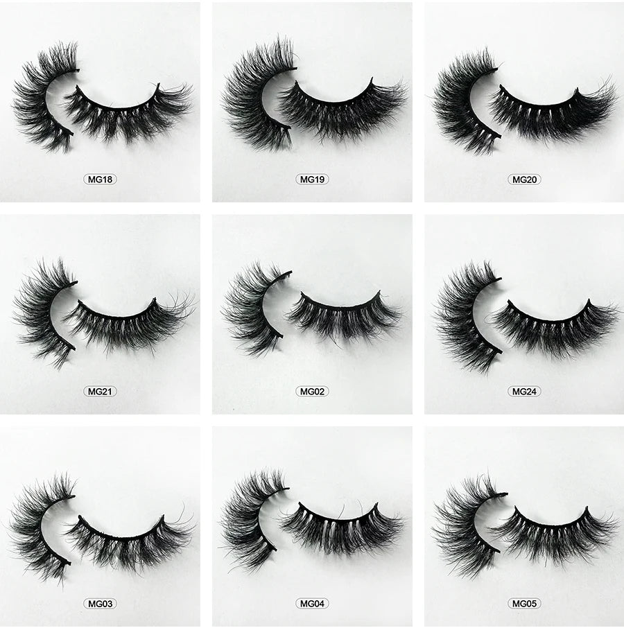 Dropshiping Makeup Mink Lashes Fluffy Soft Full Fake Eyelashes Natural False Eyelashes Wispy Lash Extension