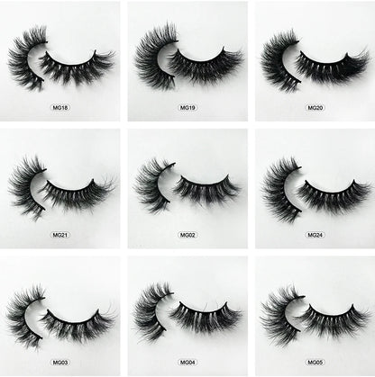 Dropshiping Makeup Mink Lashes Fluffy Soft Full Fake Eyelashes Natural False Eyelashes Wispy Lash Extension