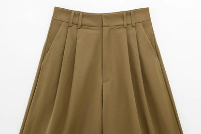 TFMLN Spring Summer New 2pcs Sets 2025 Women Solid Color Short Sleeve Shirts Pockets Tops Casual Shorts Sets