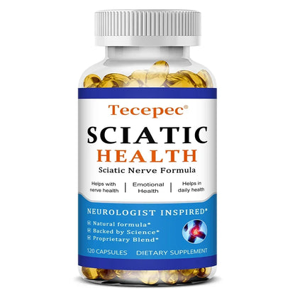 Sciatic Nerve Health Support Supplement with PEA, Vitamin B Complex, Alpha Lipoic Acid for Muscles Joints Sleep Nerve Support 120 count-1 bottle