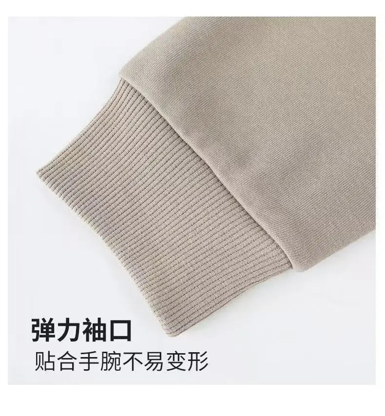 DIY Customized Logo Sweater Men's Loose Size Hoodie Spring/Autumn Cotton Sportswear High Quality Top Men's Hip Hop Zipper Hoodie