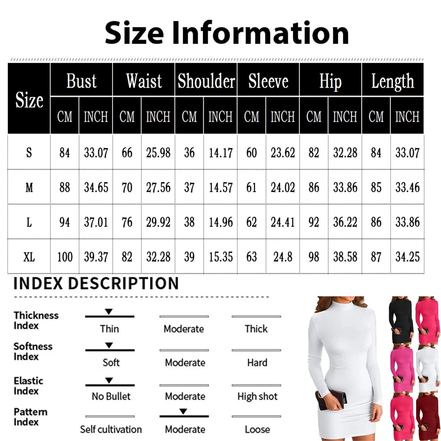 Sexy Bodycon Long Sleeve Mini Dress Stretchy Mock Neck Tight Dresses Fashion Solid Color Slim Fitting Clubwear Costume For Lady