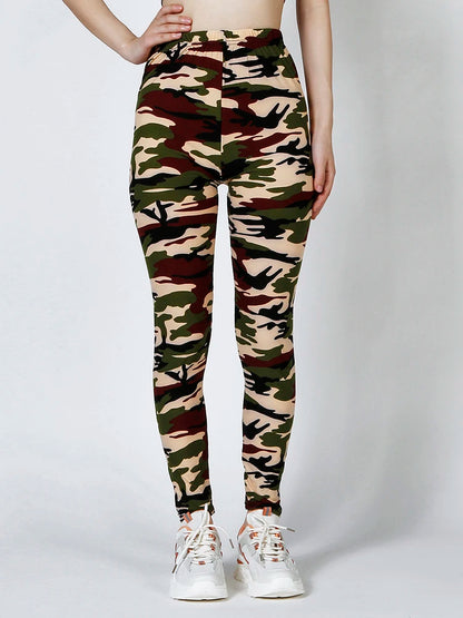 Women Fashion Camouflage Leggings Sexy Print Femme Push Up Pants Casual Camo Sport Workout Fitness Legging