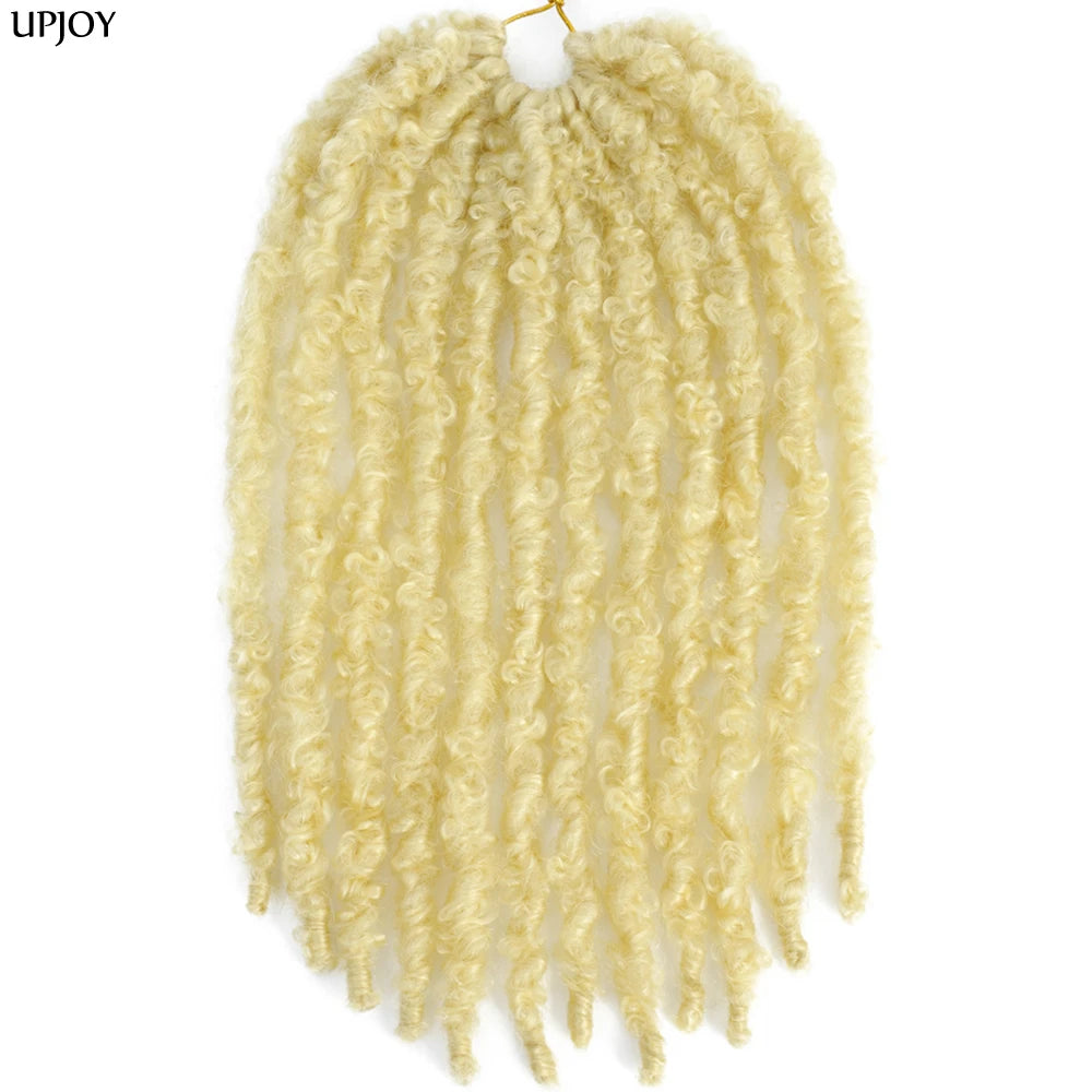 Butterfly Locs Crochet Hair 12 inch Handmade Butterfly Soft Locs Crochet Hair Extensions Synthetic Braiding Hair 12Strands/pack Badiee Stylez