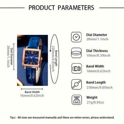 Women's Luxury Quartz Watch Roman Digital Dial Clock Women's Fashion Business Watch Casual Watch Jewelry