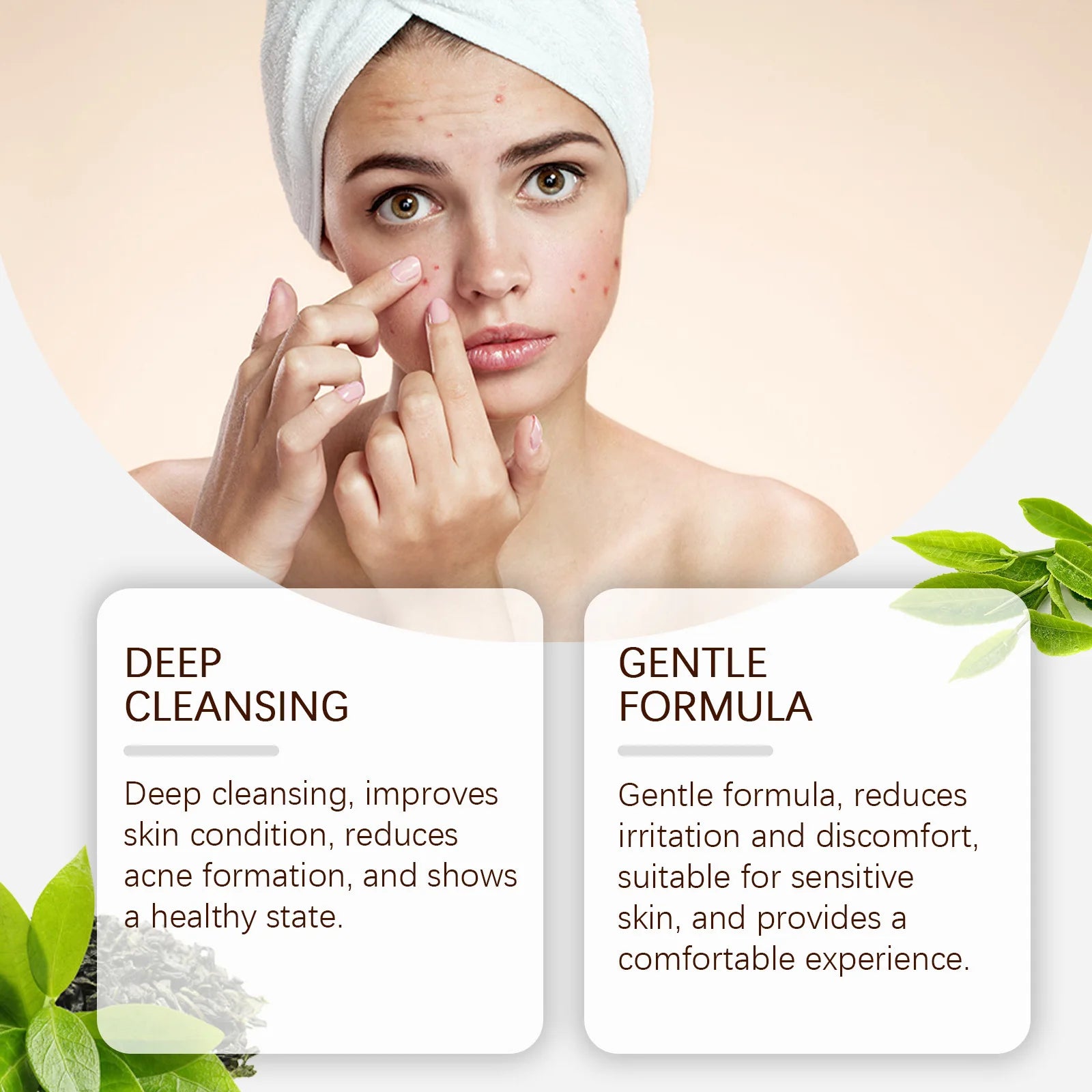 Pimple Acne Treatment Face Cream Nourish Balance Oil Control Refreshing Repairing Pimple Remover Acne Removing Cleansing Cream