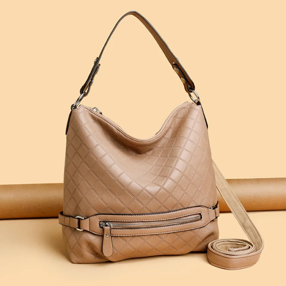 Genuine Brand High Quality Leather Casual Tote Luxury Handbags Women Bags Designer Shoulder Underarm Bags for Women Bucket Sac