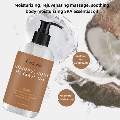 Catindra Body Smooths Skin Coconut Massage Oil Replenish Collagen Skin Tightening Moisturizing Firming Body Cleansing Essence
