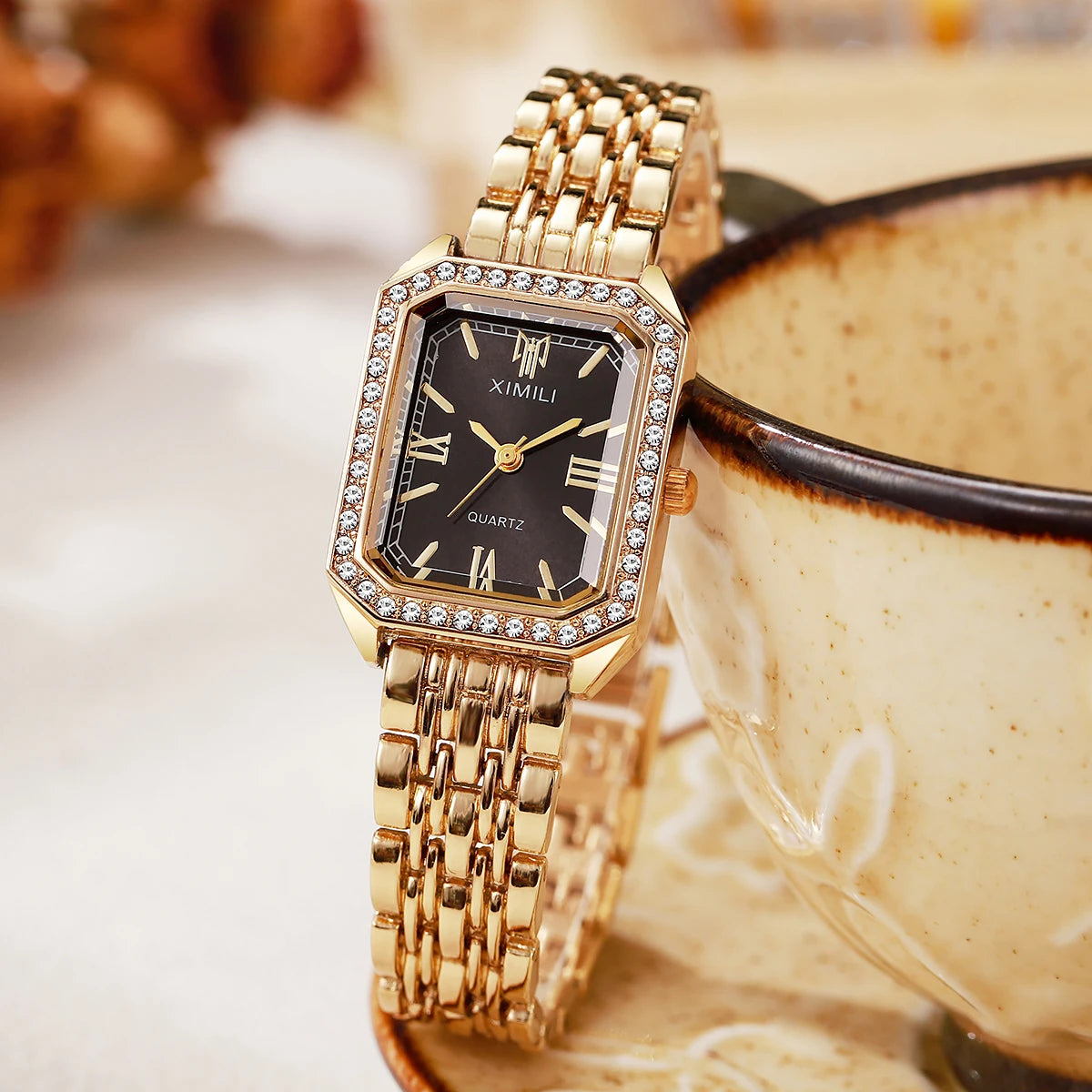 New High-end Luxury Ladies Watches Elegant Diamond Jewelry Quartz Bracelet Wristwatch Gifts for Women 2025 Fashion Dress Watch
