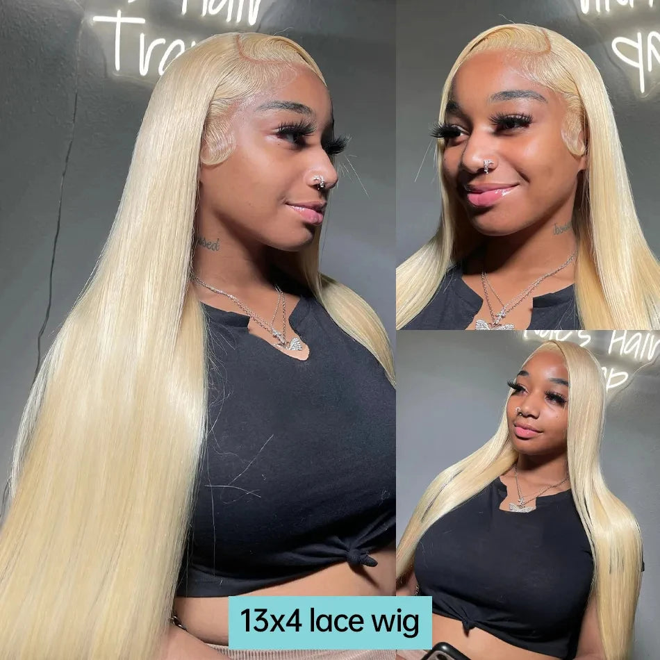 Wiggogo 613 Hd Lace Frontal Wig 13X4 13X6 Hd Lace Wig Blonde Lace Front Human Hair Wigs Straight Lace Front Wigs Human Hair