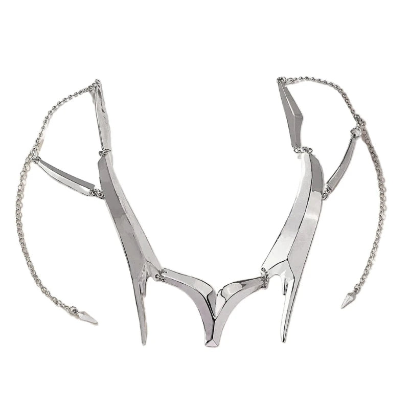 Punk Irregular Mask Gothic Mechanical Alien Fluid Face Accessories Metal Earrings for Women Men Halloween Party Jewelry A