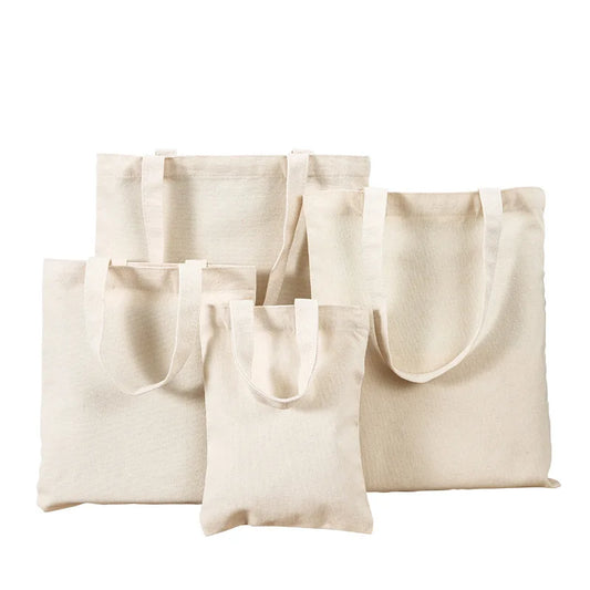 ISKYBOB Large Capacity Canvas Shoulder Bag Handbag Folding Eco Cotton Tote Bags Reusable DIY Painted Shopping Bag Grocery Bag