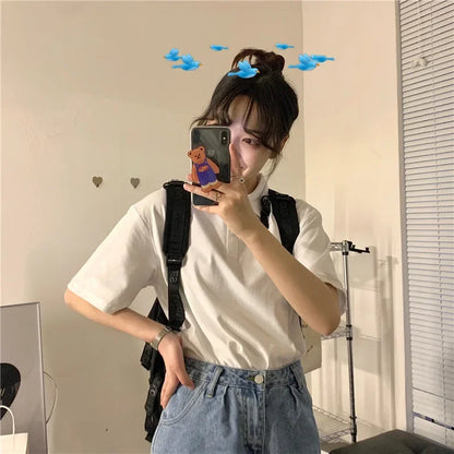 Summer New Women's Short sleeved T-shirt Cool and Breathable High Quality POLO Shirt Business Casual Sweat-absorbing Top S-3XL