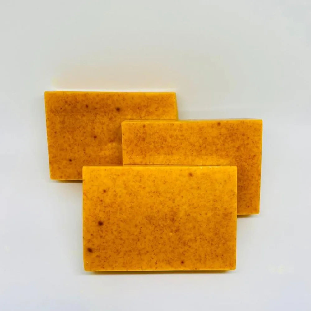 100g Turmeric Hand Made Soap, Lemon Kojic Acid Soap, Shower and Facial Soap Badiee Stylez
