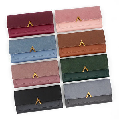 Long Purses For Women Wallet New Fashion Long Coin Purse Card Holder Small Ladies Wallet Female Hasp Mini Clutch billetera bolas