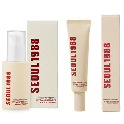 Seoul 1988 100ml Retinal Serum Brand Ginseng Eye Cream Closed Comedones Brighten Face Sunscreen Moisturize Korean Care Essence essence eyecream set