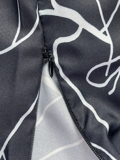 Women's 2025 Off-Shoulder Jumpsuit Flare Wide Leg Romper Artistic Print Lace-up High Waist Vacation Street Style Light Social Badiee Stylez